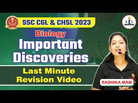 Biology facts and discoveries for Exams| Quick Revision with Radhika mam.