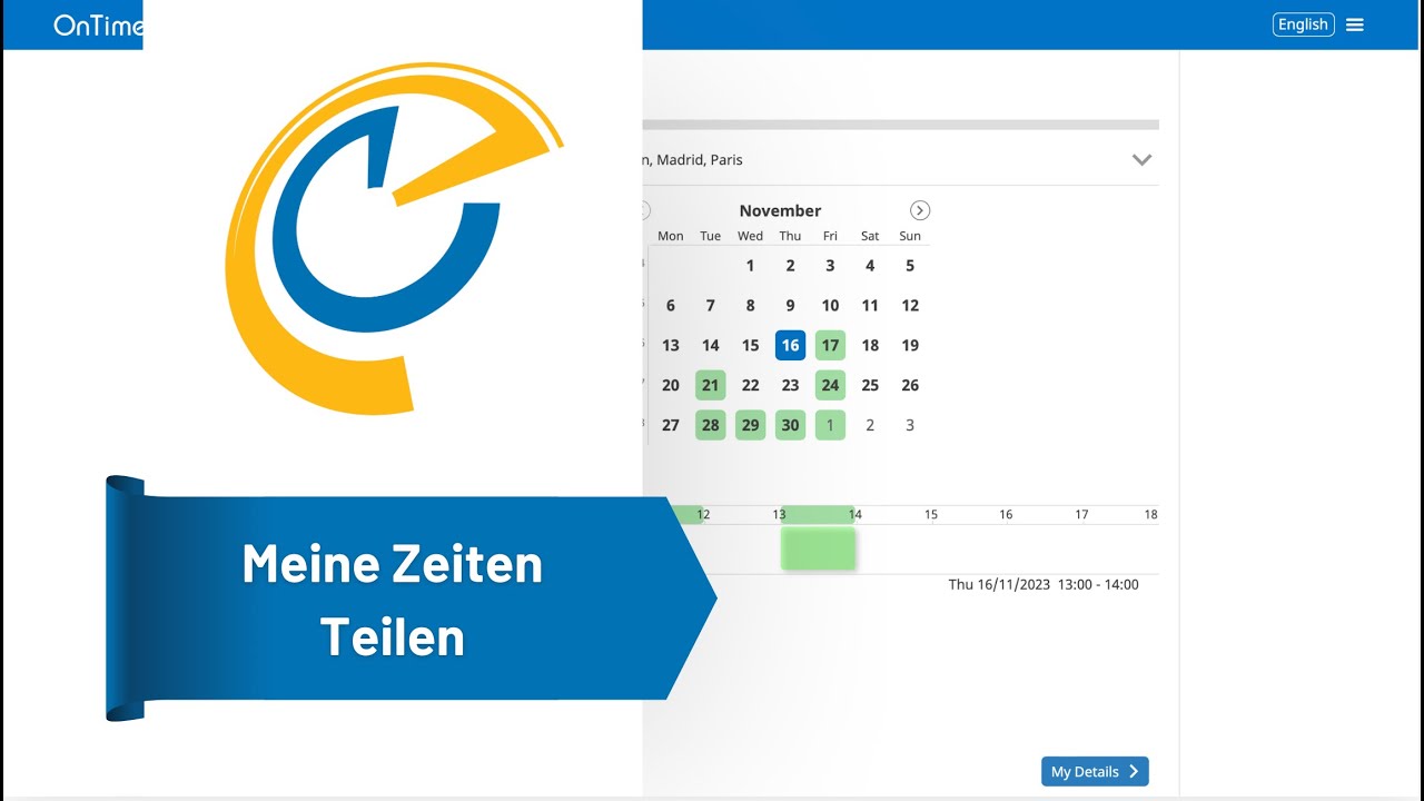 Meine Zeiten Teilen