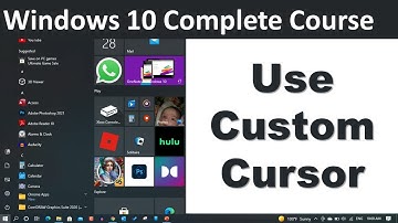 How to Use Custom Cursor in Windows 10 | Urdu/Hindi