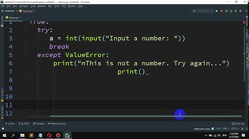 Python Input a number, if it is not a number generate an error message