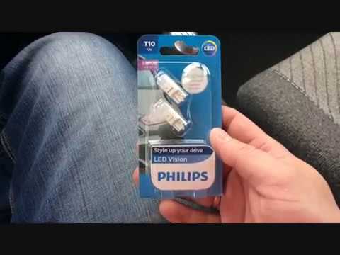Обзор светодиодных ламп Philips T10 W5W