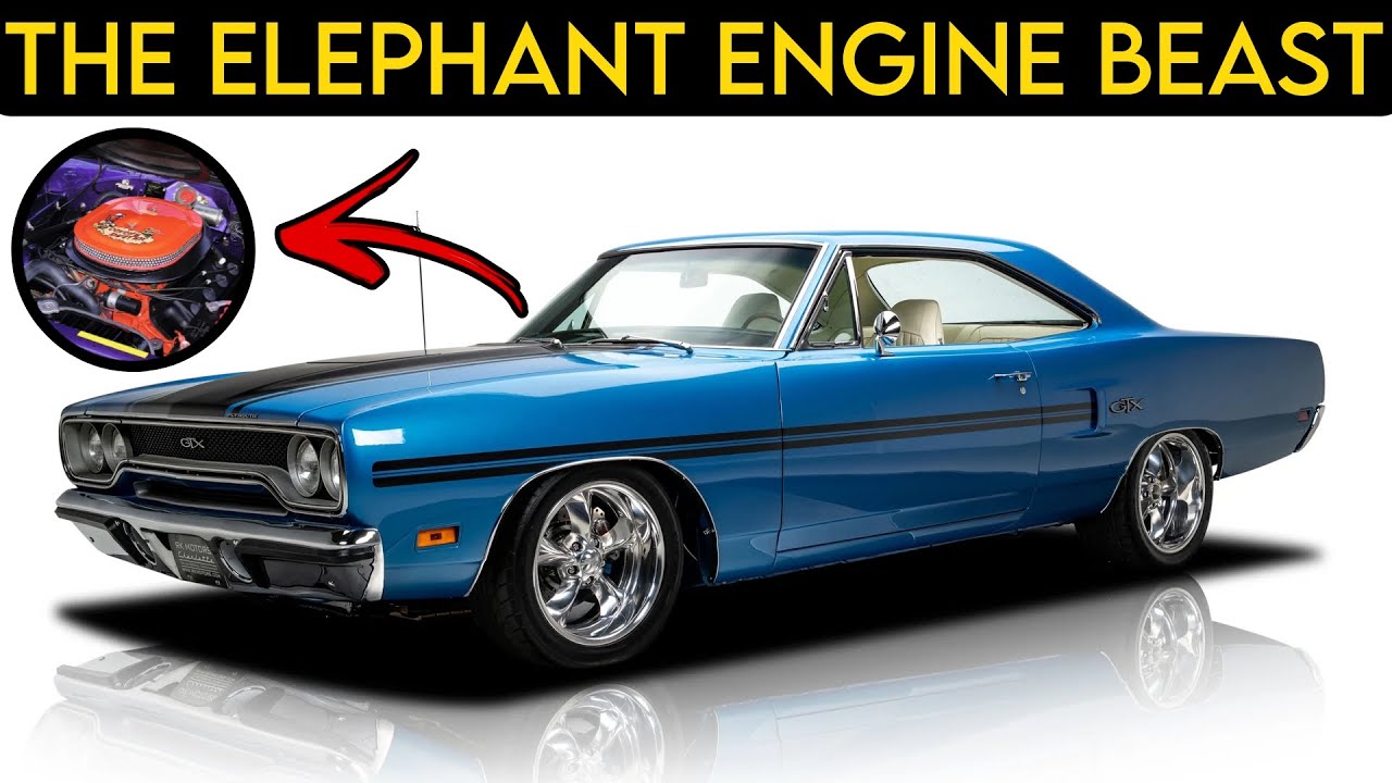 Plymouth HEMI 'Cuda 1970 года: двигатель 426 Elephant, который сделал его легендарным — и погубил...