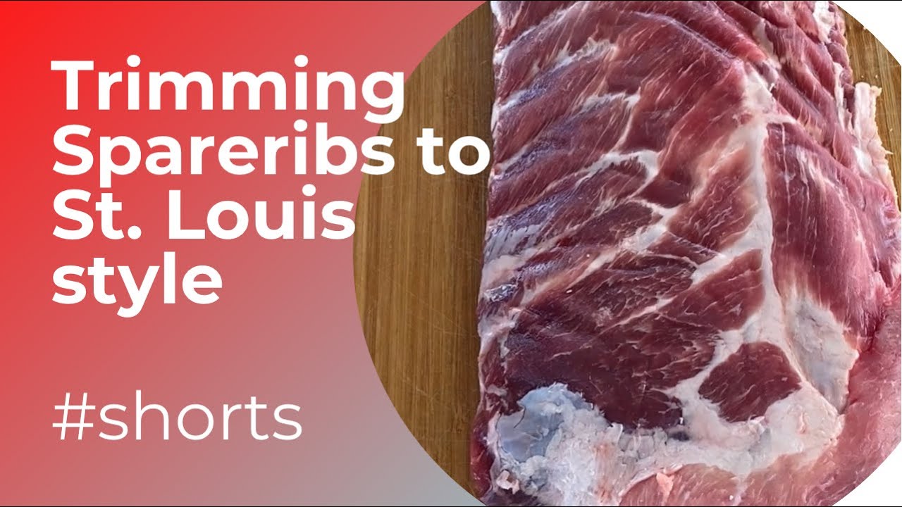 Trimming spareribs down to St. Louis style