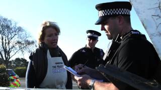 Emma Thompson breaks injunction for fracking