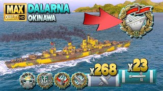 เรือพิฆาต Dalarna: นักรบเดี่ยวบนแผนที่ Okinawa - World of Warships