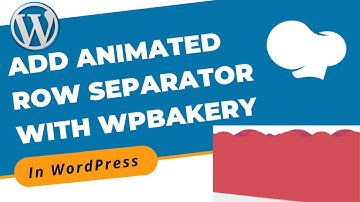 How to Add Animated Row Separator in Blog With WPBakery in WordPress | WordPress 2021
