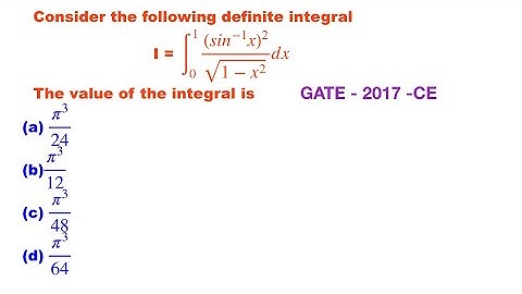 Gate mathematics solved problem / GATE -2017 - CE / DEFINITE INTEGRAL CALCULUS PROBLEM