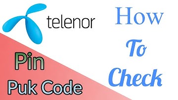How To Check Telenor Sim Puk Code