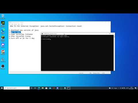 HOW TO FIX Internal Exception: java.net.SocketException: Connection reset