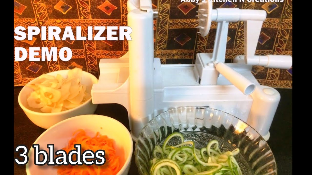 Step by Step Spiralizer Demo How to Use Spiralizer with different