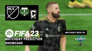 MLS Prediction Showcase | Portland Timbers vs. Columbus Crew SC (FIFA '23 Sim)
