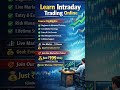 intraday trading online course in Bengali