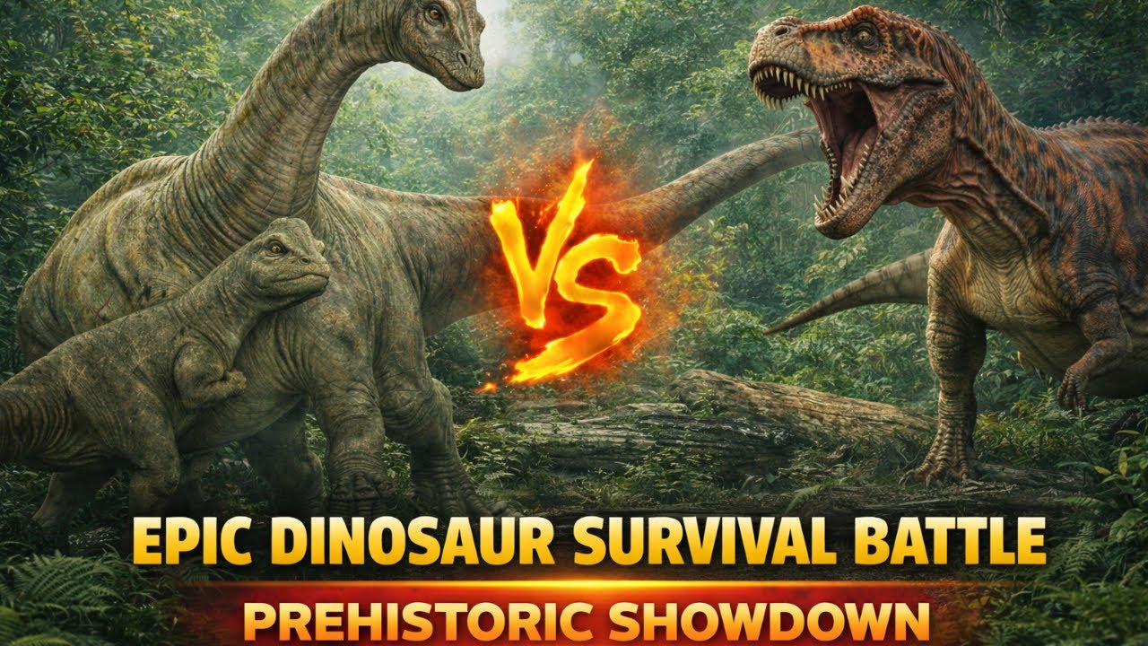 The Most Fierce Dinosaur War of Prehistoric Times|Life of Millions ...