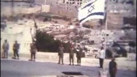 ירושלים ויריחו רגע לאחר מלחמת ששת הימים בצבע-ארכיון המדינה