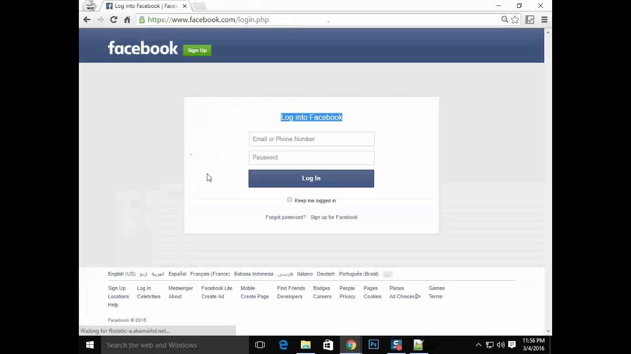 How to make facebook login page using HTML5 and CSS YouTube