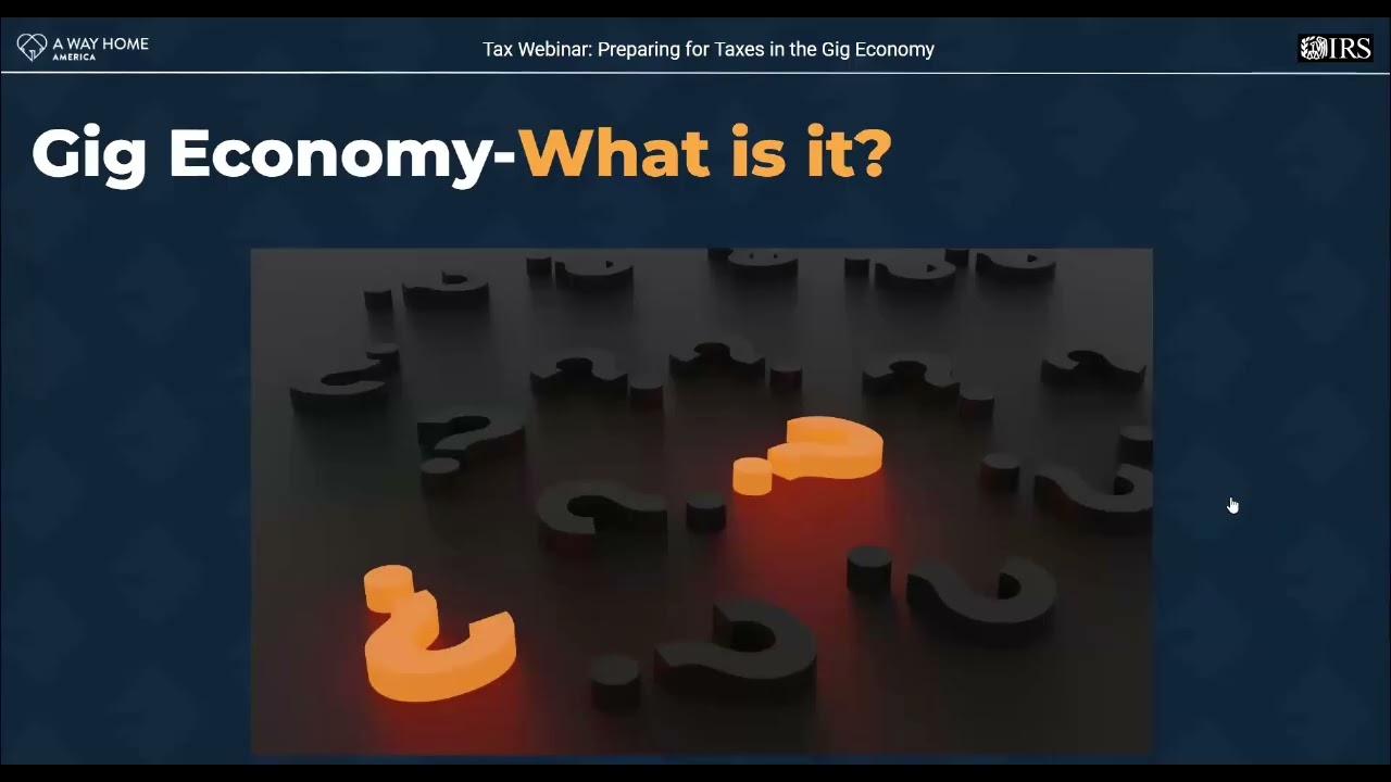2026 Tax Webinar:Preparing for Taxes in the Gig Economy