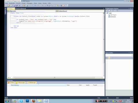 Visual Basic Login / Textboxen| #3 [GER]