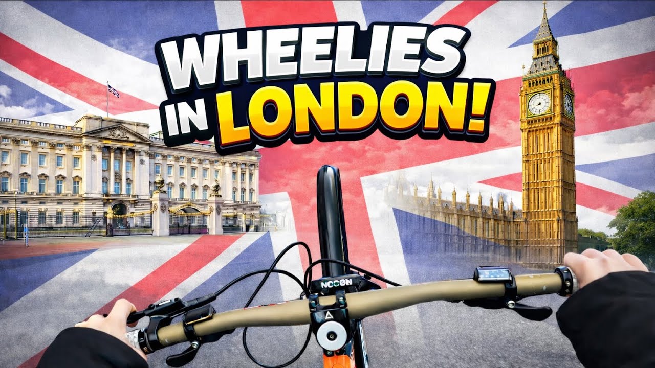 WHEELIES IN LONDON!🇬🇧(MY BIKE BROKE😪)