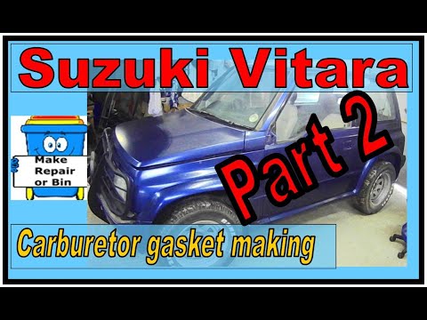 How to make a gasket and Carb teardown and rebuild part 2