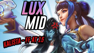 My Lux Mid Makes Kalista Quit!