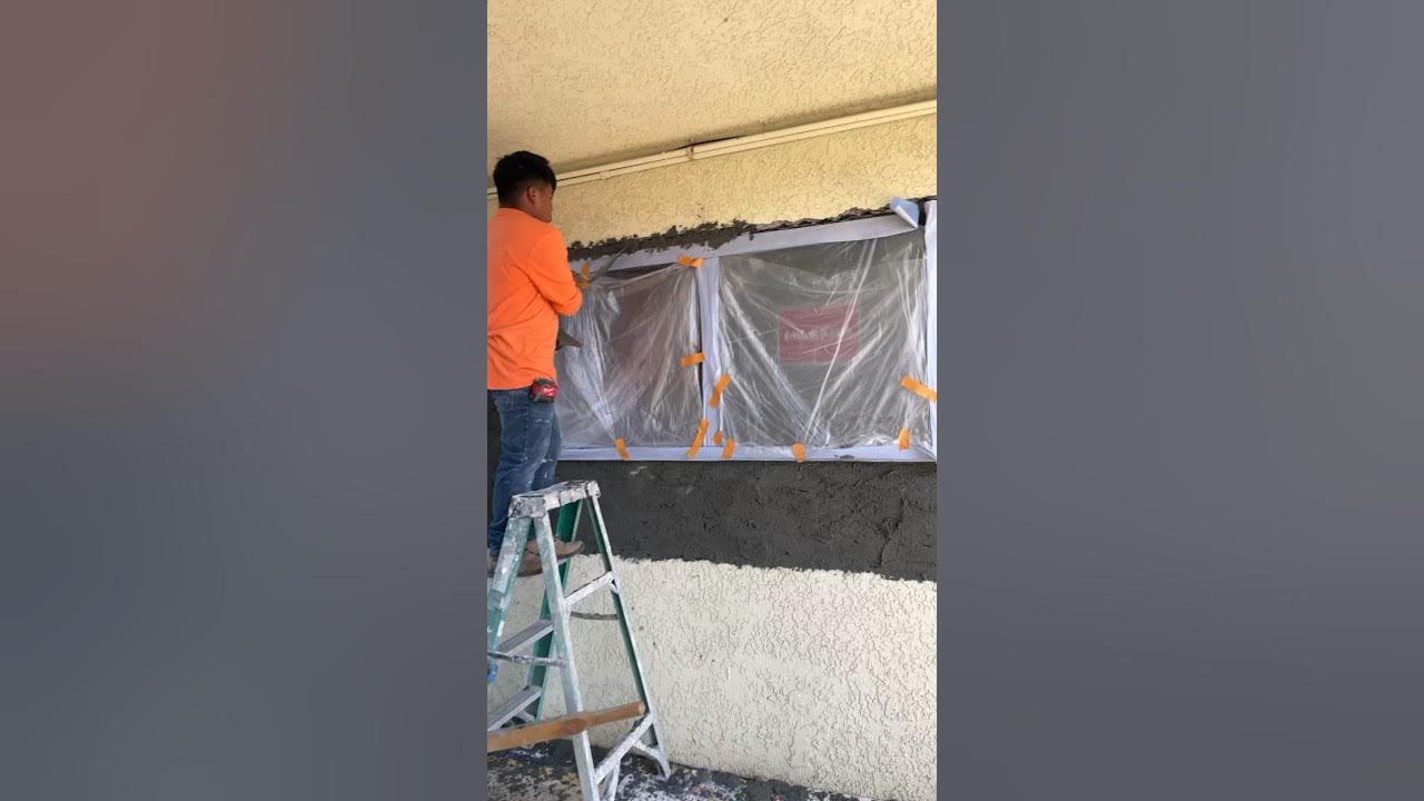 How to put stucco construction diy stucco bluecollarlife YouTube