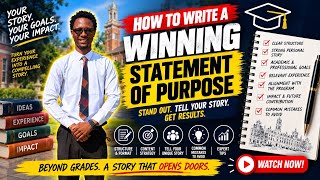 How to Write a Statement of Purpose (SOP)