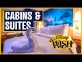 Disney Wish Stateroom and Suite Tours - Including the Royal and Tower Suites