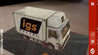Business card demo with Augmented reality for IGS movers screenshot 2