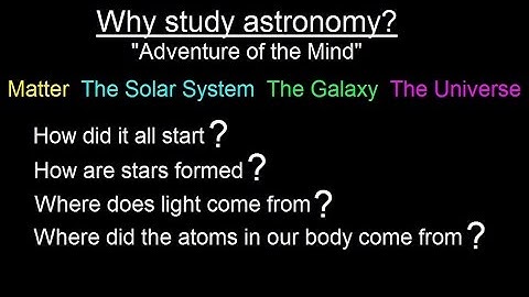 Astronomy - Chapter 1: Introduction (10 of 10) Why Study Astronomy?