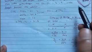 Download lagu Kesetimbangan kimia - mencari derajat disosiasi SO3 jika perbandingan mol SO2 : O2 yaitu 2 : 3