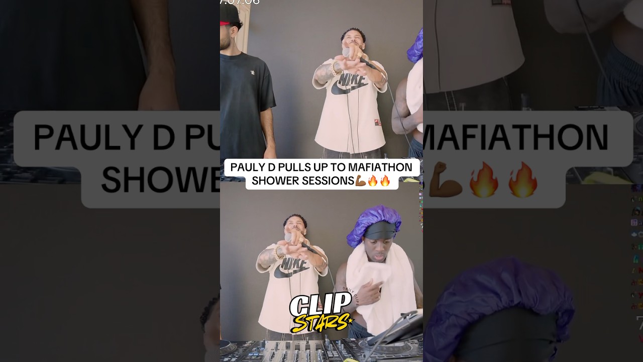 Pauly D pulls up to Mafiathon shower sessions🔥💪🏾 