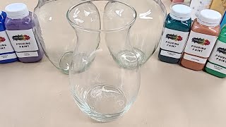 Acrylic Pouring On Vases Live