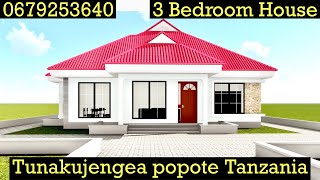 Ramani ya nyumba ya kisasa (3 bedrooms)(0679253640)