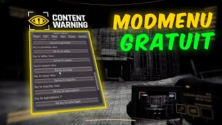 MOD MENU I Content Warning (GODMOD, ESP, SPAWNER, ARGENT $, INFINIITE BATTRIE ETC...)