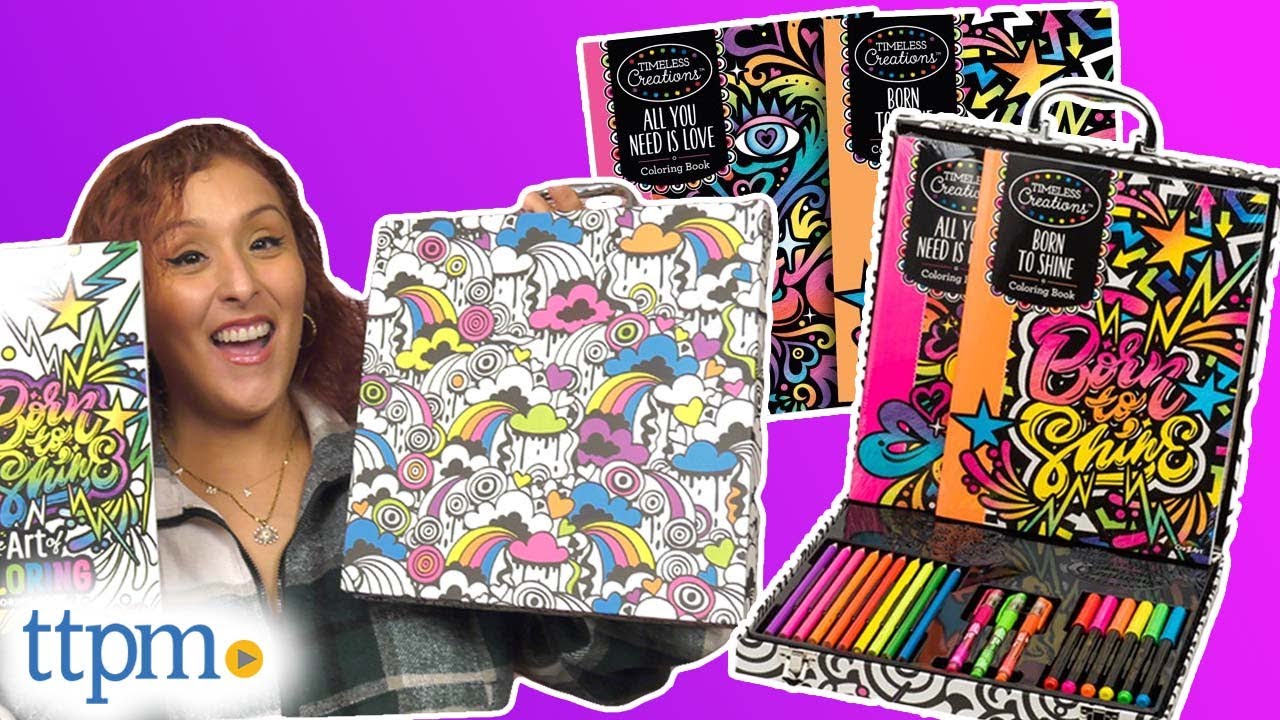 Timeless Creations The Art of Coloring Neon Graffiti Coloring Studio from  Cra-Z-Art Review! 