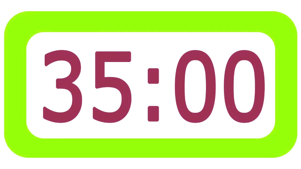 357 Countdown 35 Minutes Countdown Timer with Alarm Bomb Sound colour ⏰🔔 - YouTube