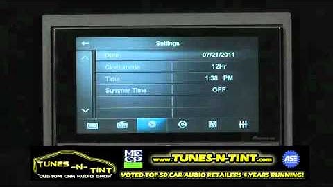 FAQ- AppRadio- General Settings Menu