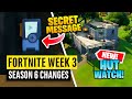 Fortnite | All Season 6 Map Updates and Hidden Secrets! WEEK 3 HUT WATCH RETURNS