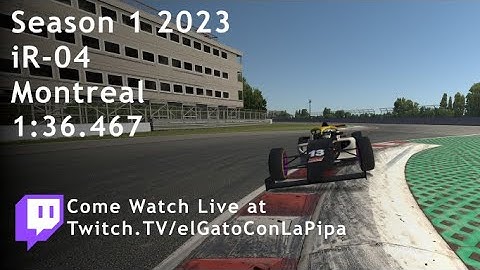 Montreal Circuit Gilles Villeneuve - FIA F4 Track Guide - 2023 Season 1 - 1:36.467 - Fixed Setup