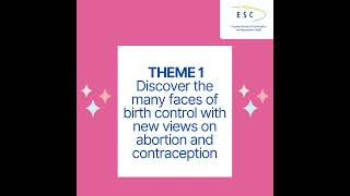 16Th Esc Congress Theme The Many Faces Of Birth Control