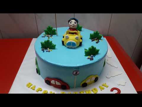 საბავშვო ტორტი ბიჭუნა მანქანებით, ტორტები შეკვეთით 593 756 700, \"გრანტის ტორტები\"