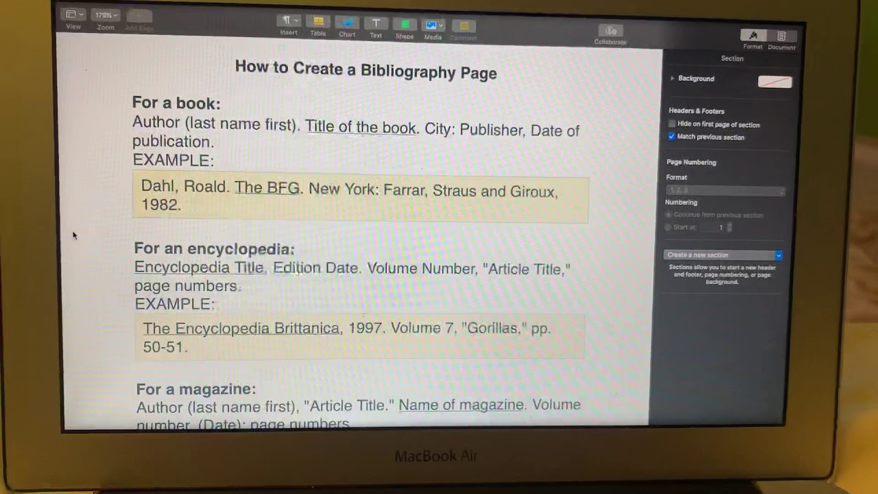 how to make a bibliography youtube
