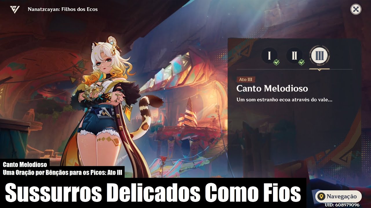 Canto Melodioso - Sussurros Delicados Como Fios - Genshin Impact