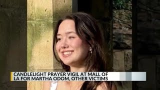 Candlelight prayer vigil at Mall of Louisiana; "Say her name. Say it again. Don't forget that name."