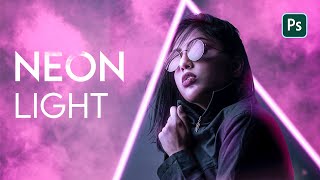 Neon Light Effect in Photoshop l Photoshop Manipulation Tutorial l Speed Art Photoshop screenshot 3