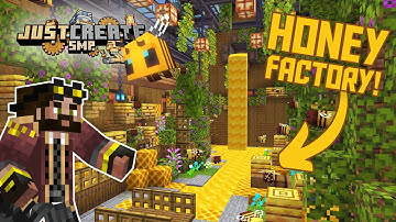 I built a HONEY factory in Minecraft Create Mod!