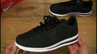 nike cortez ultra black white