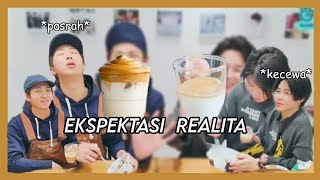 KE-GAKSANGGUPAN RM DAN JIMIN SAAT MEMBUAT DALGONA