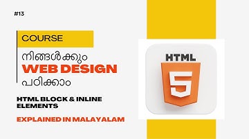 HTML Block & Inline Elements Explained in Malayalam | Beginner-Friendly Tutorial | Part 13