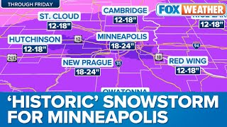 Coast-to-Coast Storm Expected To Bring 'Historic' Snowstorm To Minneapolis